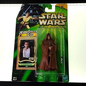 Obi-Wan Kenobi Star Wars Power of the Jedi collection 1 figure GREEN LIGHTSABER